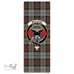 ScotsTee Shop Scottish MacLeod of Harris Weathered Clan Crest Tartan Rubber Yoga Mat