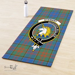 ScotsTee Shop Scottish Stewart of Appin Hunting Ancient Clan Crest Tartan Rubber Yoga Mat