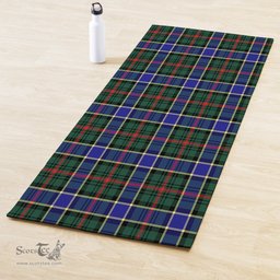 ScotsTee Shop Scottish Ogilvie Hunting Modern Clan Tartan Rubber Yoga Mat