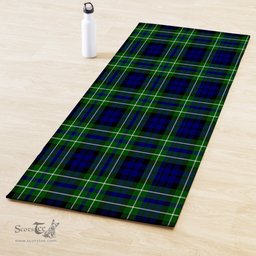 ScotsTee Shop Scottish MacNeil of Colonsay Modern Clan Tartan Rubber Yoga Mat