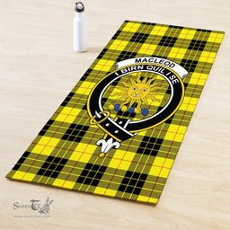 ScotsTee Shop Scottish MacLeod of Lewis Modern Clan Crest Tartan Rubber Yoga Mat