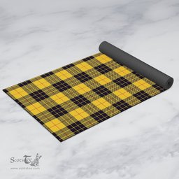 ScotsTee Shop Scottish MacLeod of Lewis Ancient Clan Tartan Rubber Yoga Mat