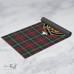 ScotsTee Shop Scottish MacKintosh Hunting Modern Clan Crest Tartan Rubber Yoga Mat
