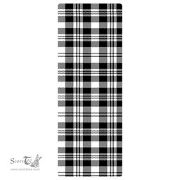 ScotsTee Shop Scottish Scott Black White Modern Clan Tartan Rubber Yoga Mat