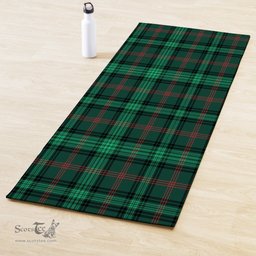 ScotsTee Shop Scottish Ross Hunting Modern Clan Tartan Rubber Yoga Mat