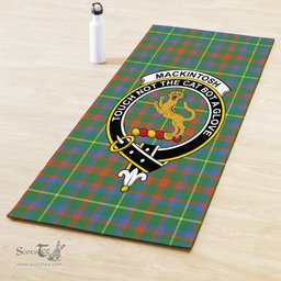 ScotsTee Shop Scottish MacKintosh Hunting Ancient Clan Crest Tartan Rubber Yoga Mat