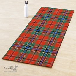 ScotsTee Shop Scottish MacLean of Duart Ancient Clan Tartan Rubber Yoga Mat