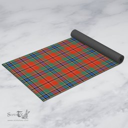 ScotsTee Shop Scottish MacLean of Duart Ancient Clan Tartan Rubber Yoga Mat