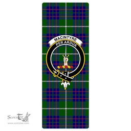 ScotsTee Shop Scottish MacIntyre Hunting Modern Clan Crest Tartan Rubber Yoga Mat