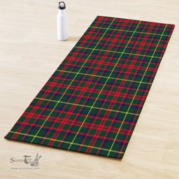 ScotsTee Shop Scottish MacKintosh Hunting Modern Clan Tartan Rubber Yoga Mat