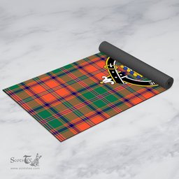 ScotsTee Shop Scottish Stewart of Appin Ancient Clan Crest Tartan Rubber Yoga Mat