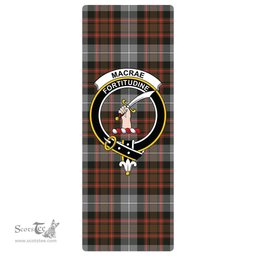 ScotsTee Shop Scottish MacRae Hunting Weathered Clan Crest Tartan Rubber Yoga Mat