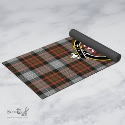 ScotsTee Shop Scottish MacRae Hunting Weathered Clan Crest Tartan Rubber Yoga Mat