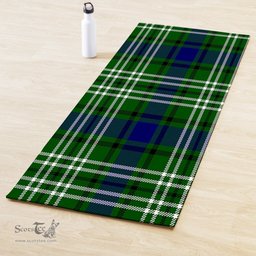 ScotsTee Shop Scottish Spottiswood Clan Tartan Rubber Yoga Mat