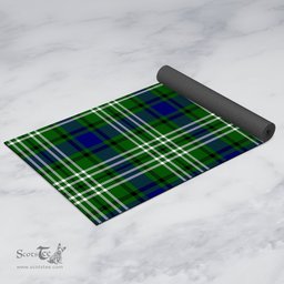 ScotsTee Shop Scottish Spottiswood Clan Tartan Rubber Yoga Mat