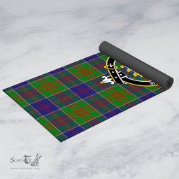 ScotsTee Shop Scottish Stewart of Appin Hunting Modern Clan Crest Tartan Rubber Yoga Mat