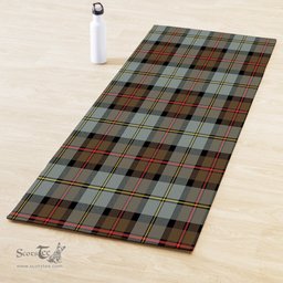 ScotsTee Shop Scottish MacLeod of Harris Weathered Clan Tartan Rubber Yoga Mat