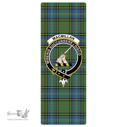 ScotsTee Shop Scottish MacMillan Hunting Ancient Clan Crest Tartan Rubber Yoga Mat