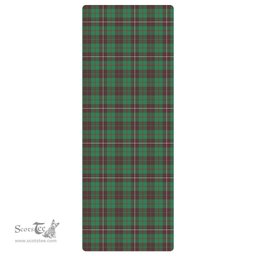 ScotsTee Shop Scottish MacKinnon Hunting Ancient Clan Tartan Rubber Yoga Mat