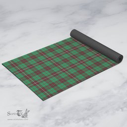 ScotsTee Shop Scottish MacKinnon Hunting Ancient Clan Tartan Rubber Yoga Mat