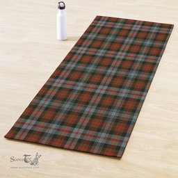 ScotsTee Shop Scottish Murray of Atholl Weathered Clan Tartan Rubber Yoga Mat