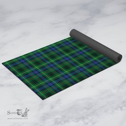 ScotsTee Shop Scottish Stewart Hunting Modern Clan Tartan Rubber Yoga Mat