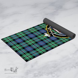 ScotsTee Shop Scottish Rose Hunting Ancient Clan Crest Tartan Rubber Yoga Mat