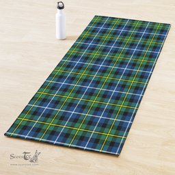 ScotsTee Shop Scottish MacNeil of Barra Ancient Clan Tartan Rubber Yoga Mat