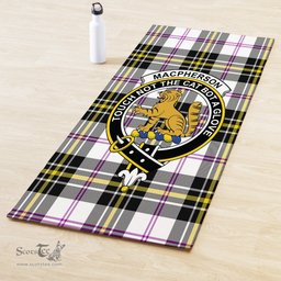 ScotsTee Shop Scottish MacPherson Dress Modern Clan Crest Tartan Rubber Yoga Mat