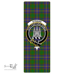 ScotsTee Shop Scottish Strange of Balkaskie Clan Crest Tartan Rubber Yoga Mat