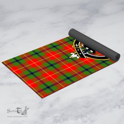 ScotsTee Shop Scottish Turnbull Dress Clan Crest Tartan Rubber Yoga Mat