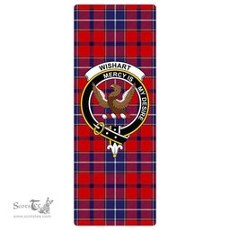 ScotsTee Shop Scottish Wishart Dress Clan Crest Tartan Rubber Yoga Mat