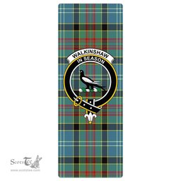 ScotsTee Shop Scottish Walkinshaw Clan Crest Tartan Rubber Yoga Mat