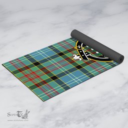 ScotsTee Shop Scottish Walkinshaw Clan Crest Tartan Rubber Yoga Mat