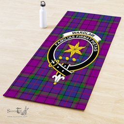 ScotsTee Shop Scottish Wardlaw Modern Clan Crest Tartan Rubber Yoga Mat