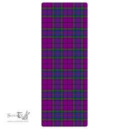 ScotsTee Shop Scottish Wardlaw Modern Clan Tartan Rubber Yoga Mat