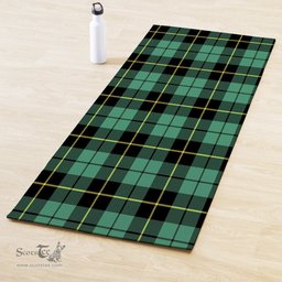 ScotsTee Shop Scottish Wallace Hunting Ancient Clan Tartan Rubber Yoga Mat