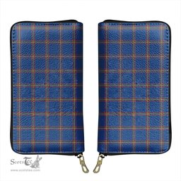 Scottish MacLaine of Loch Buie Hunting Ancient Clan Tartan Leather Clutch Purse