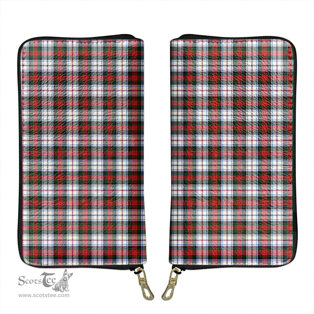 Scottish MacDuff Dress Modern Clan Tartan Leather Clutch Purse