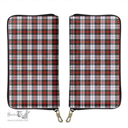 Scottish MacDuff Dress Modern Clan Tartan Leather Clutch Purse