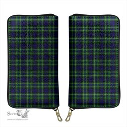 Scottish MacNeil of Colonsay Modern Clan Tartan Leather Clutch Purse