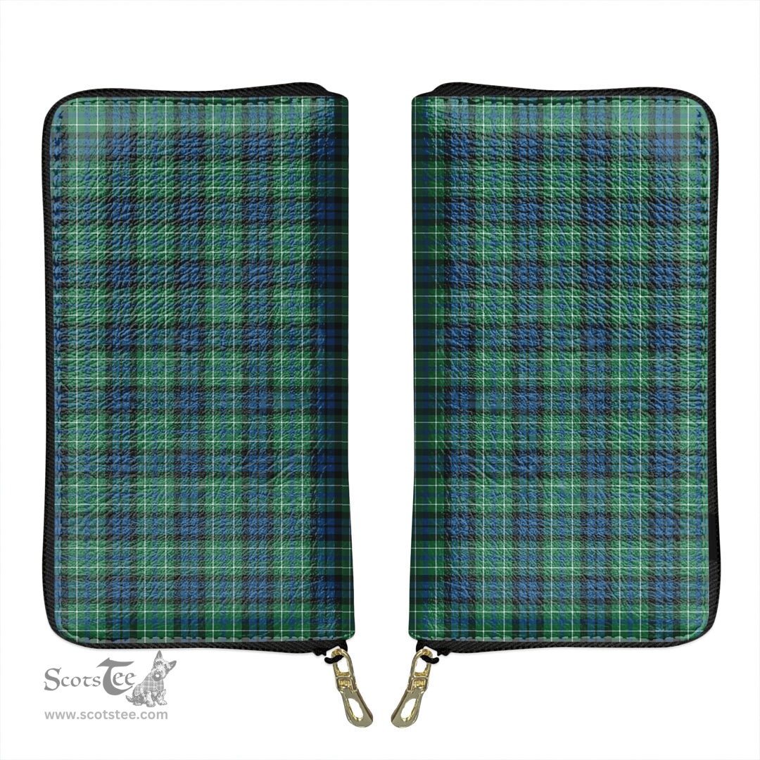 Scottish MacNeill of Colonsay Ancient Clan Tartan Leather Clutch Purse
