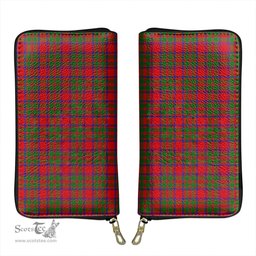 Scottish MacKintosh Modern Clan Tartan Leather Clutch Purse