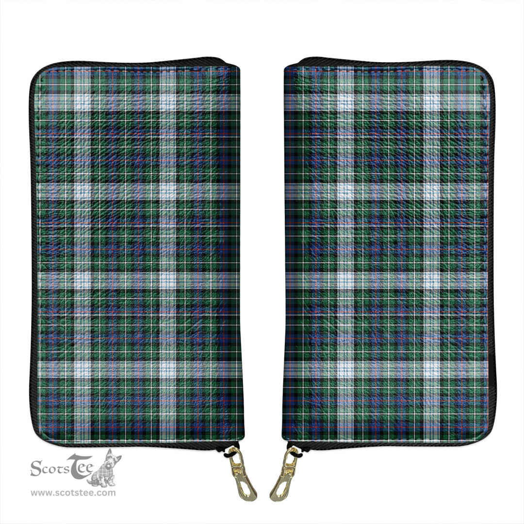 Scottish MacKenzie Dress Ancient Clan Tartan Leather Clutch Purse