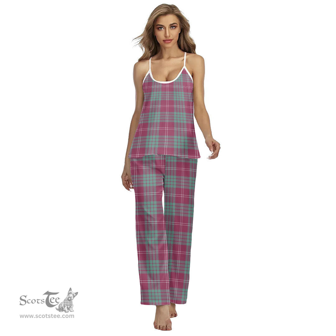 Scottish Crawford Ancient Clan Tartan Womens Cami Pajamas Set