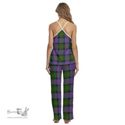 Scottish Blair Modern Clan Tartan Womens Cami Pajamas Set