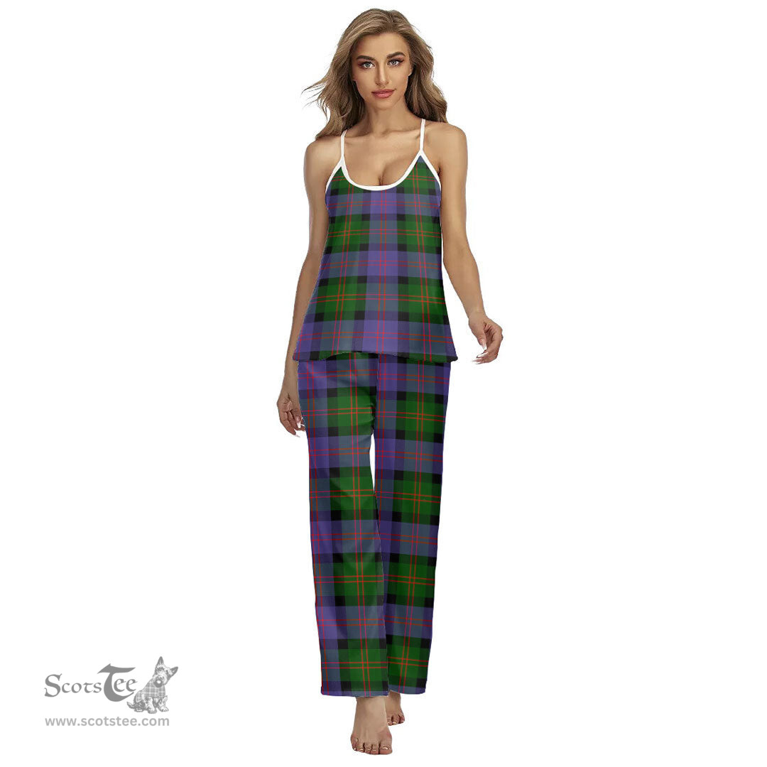 Scottish Blair Modern Clan Tartan Womens Cami Pajamas Set