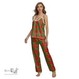 Scottish Burnett Ancient Clan Tartan Womens Cami Pajamas Set