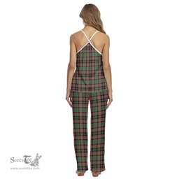 Scottish Cumming Hunting Ancient Clan Tartan Womens Cami Pajamas Set