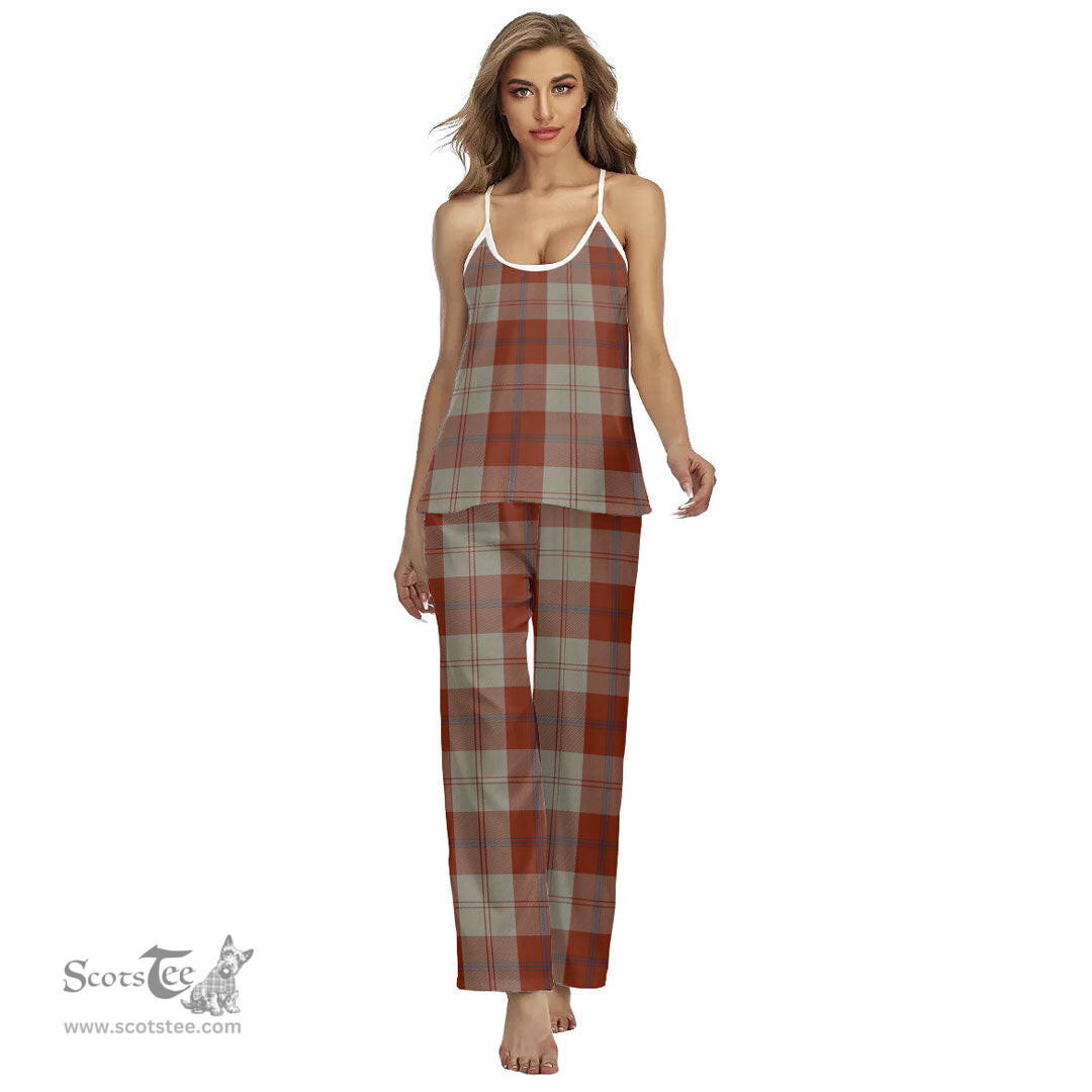 Scottish Davidson Dress Dancers Clan Tartan Womens Cami Pajamas Set